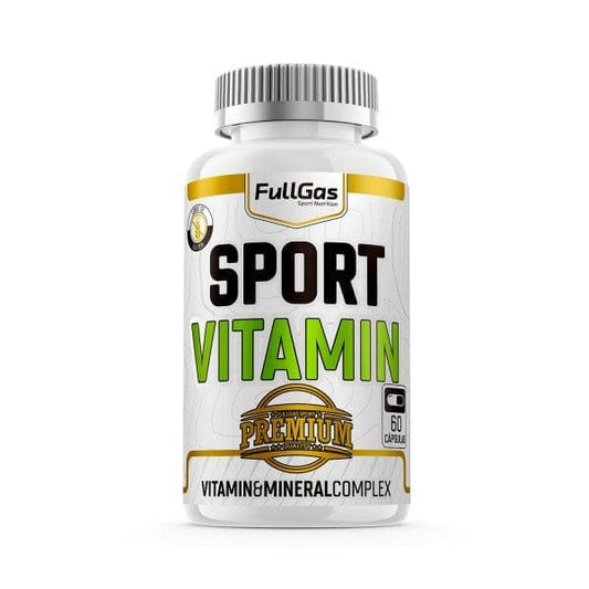 Sport Vitamin Premium 60 cápsulas de FullGas, multivitamínico avanzado para deportistas y alto rendimiento.